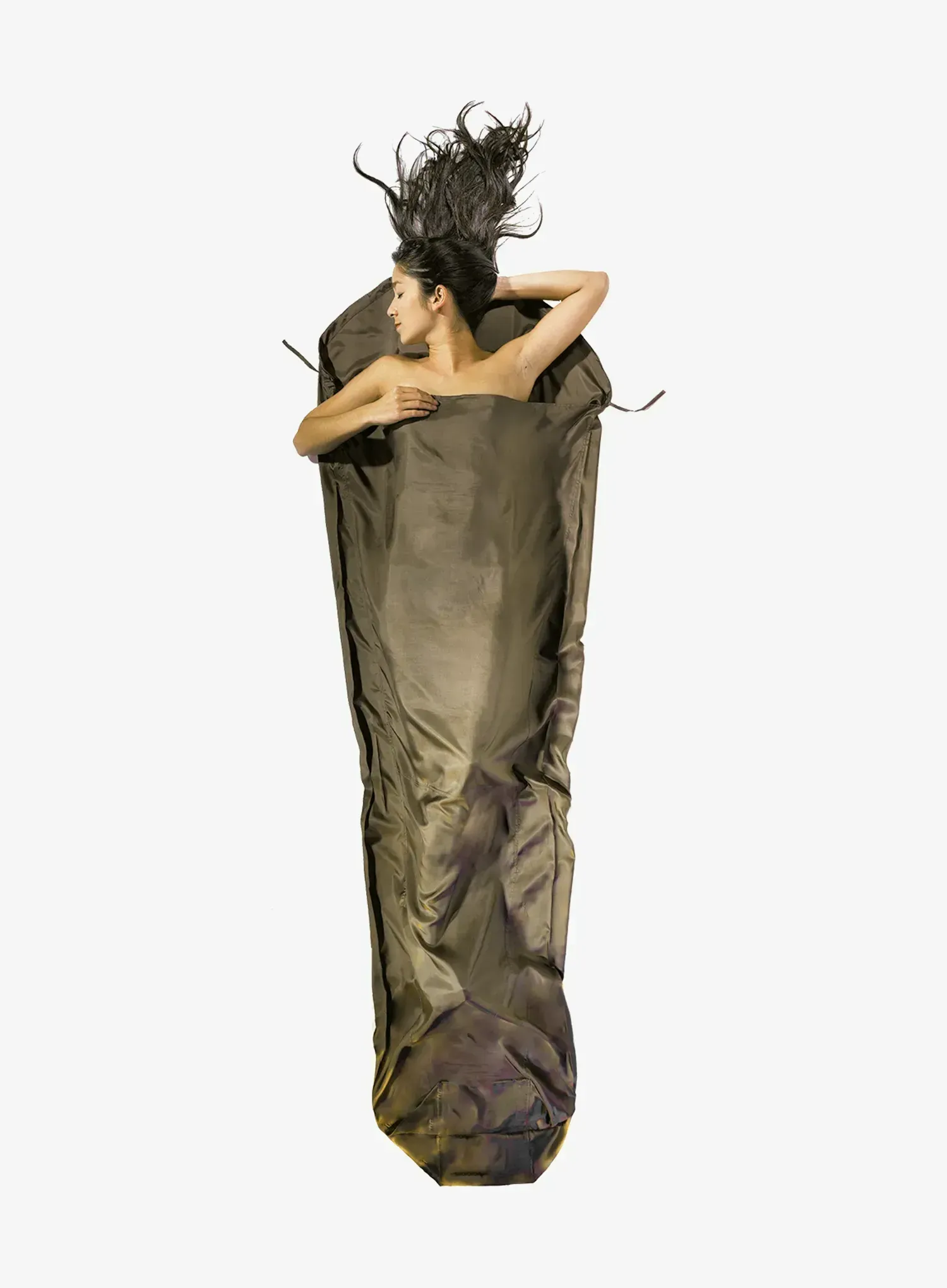 Vložka do spacáku Cocoon MummyLiner - Silk - muddy elephant