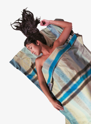 Vložka do spacáku Cocoon TravelSheet - Flannel - african rainbow