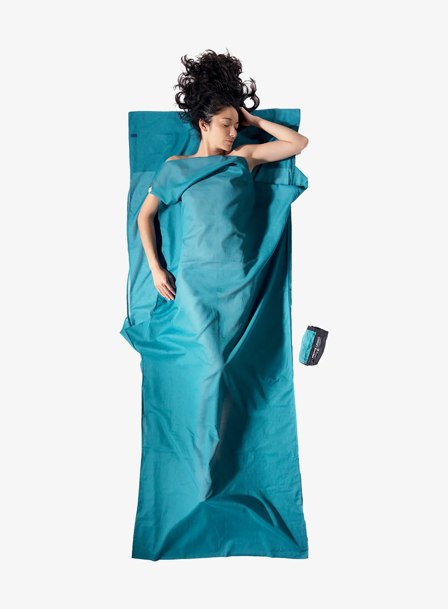 Vložka do spacáku Cocoon TravelSheet - Insect Shield  - Egyptian Cotton - laguna blue