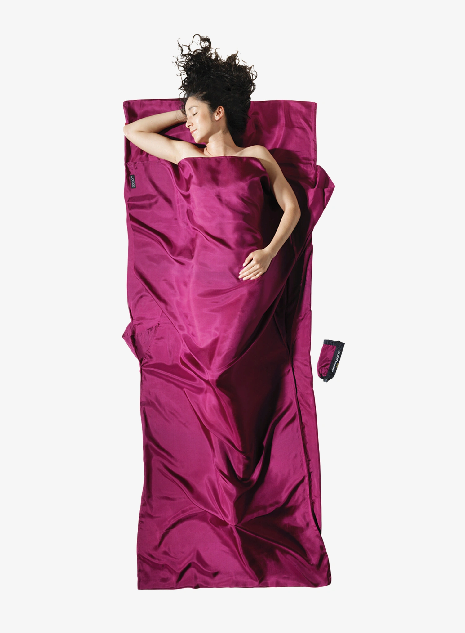 Vložka do spacáku Cocoon TravelSheet - Silk - mulberry red
