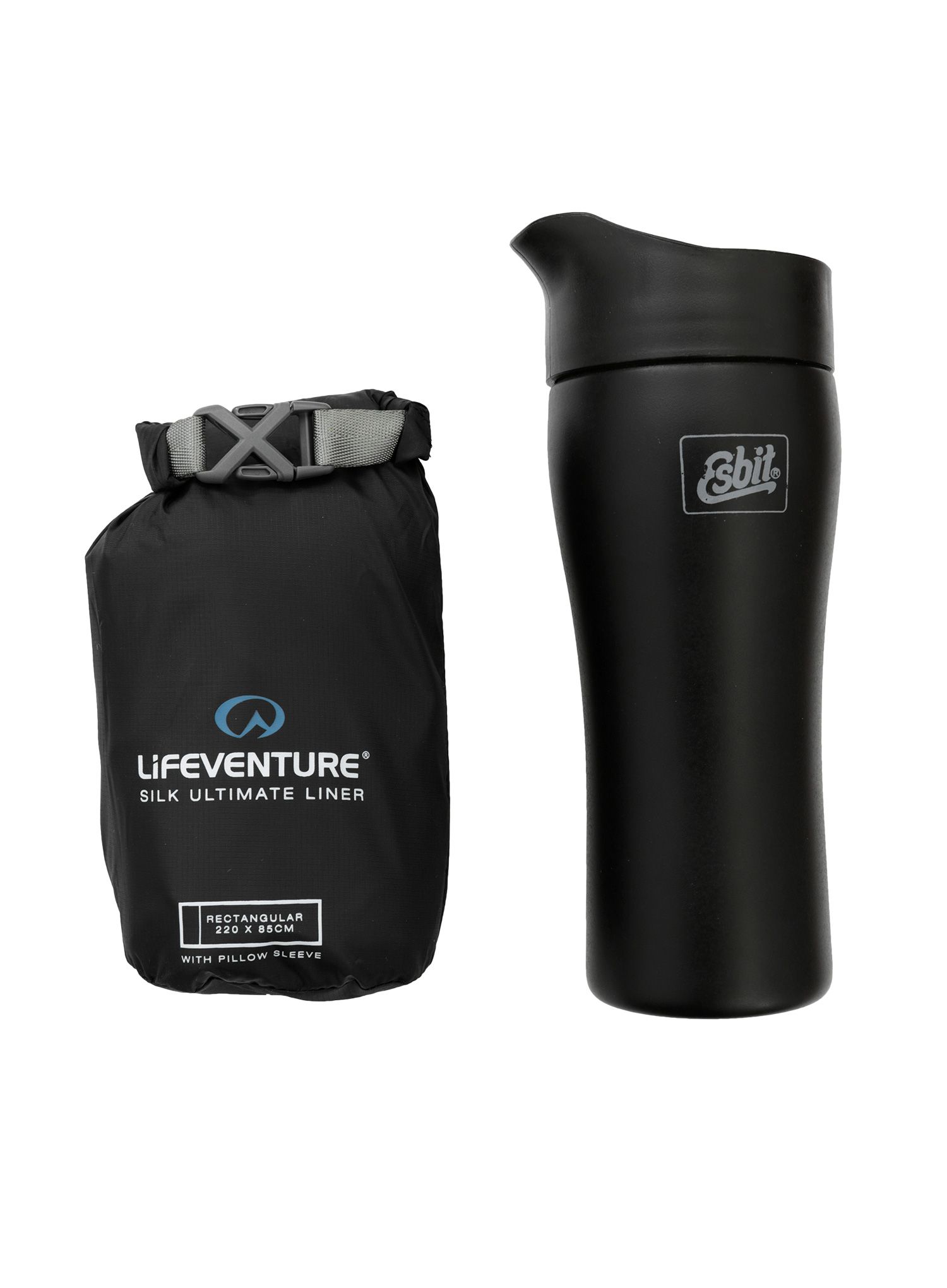 Vložka do spacáku Lifeventure Silk Ultimate Liner Rectangular - black
