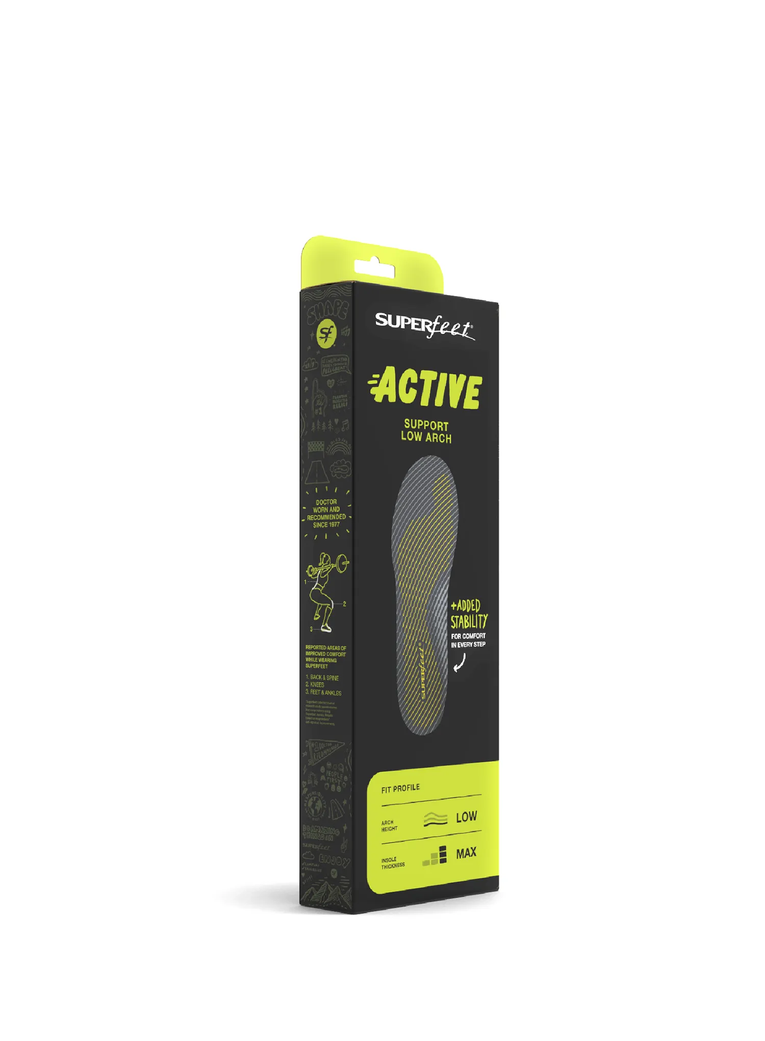 Vložky do bot Superfeet Active Support Low Arch V2 - carbon