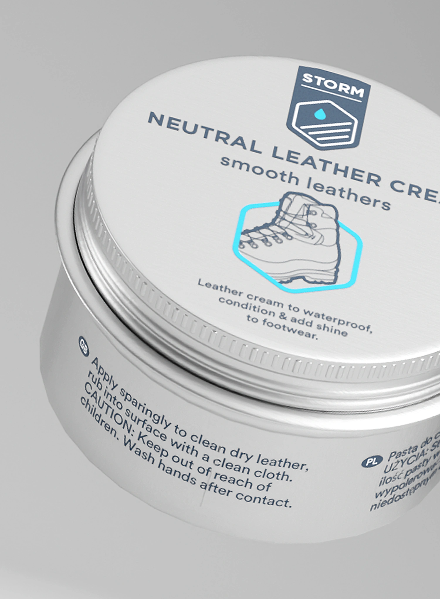 Vosk na boty Storm Leather Cream Neutral 100 ml