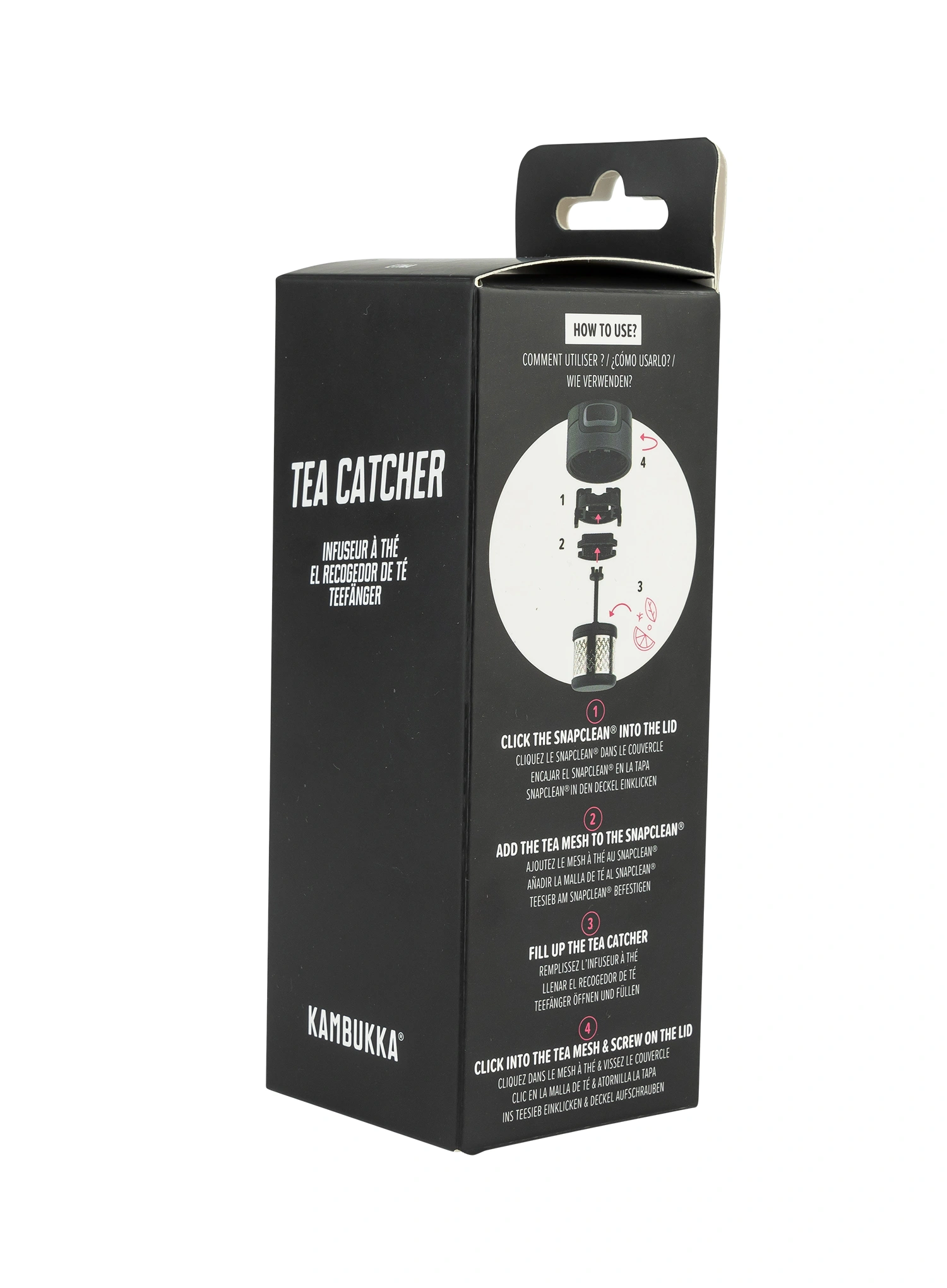 Vařič na čaj Kambukka Tea Catcher - black