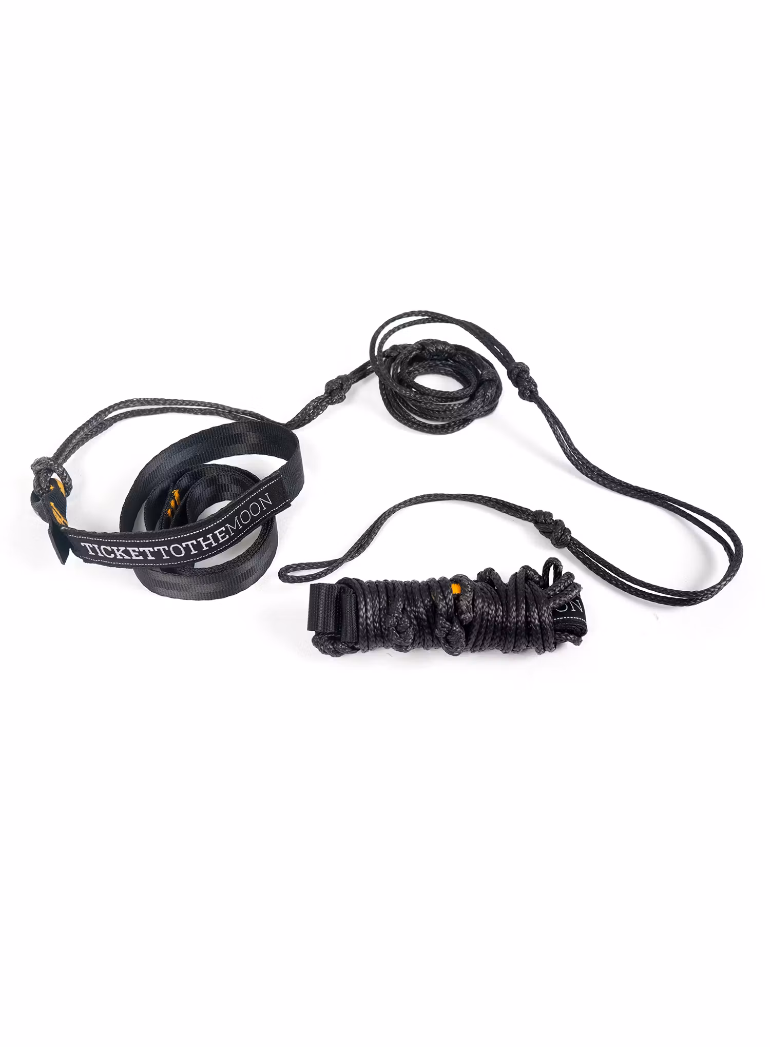 Zavěšení pro houpací síť Ticket to The Moon Lightest Straps - black