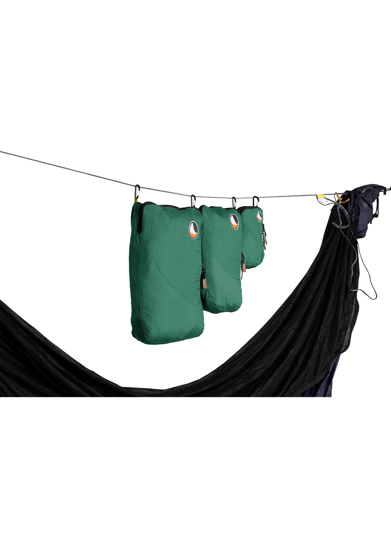 Sada organizérů Ticket To The Moon Travel Cube Set - petrol green