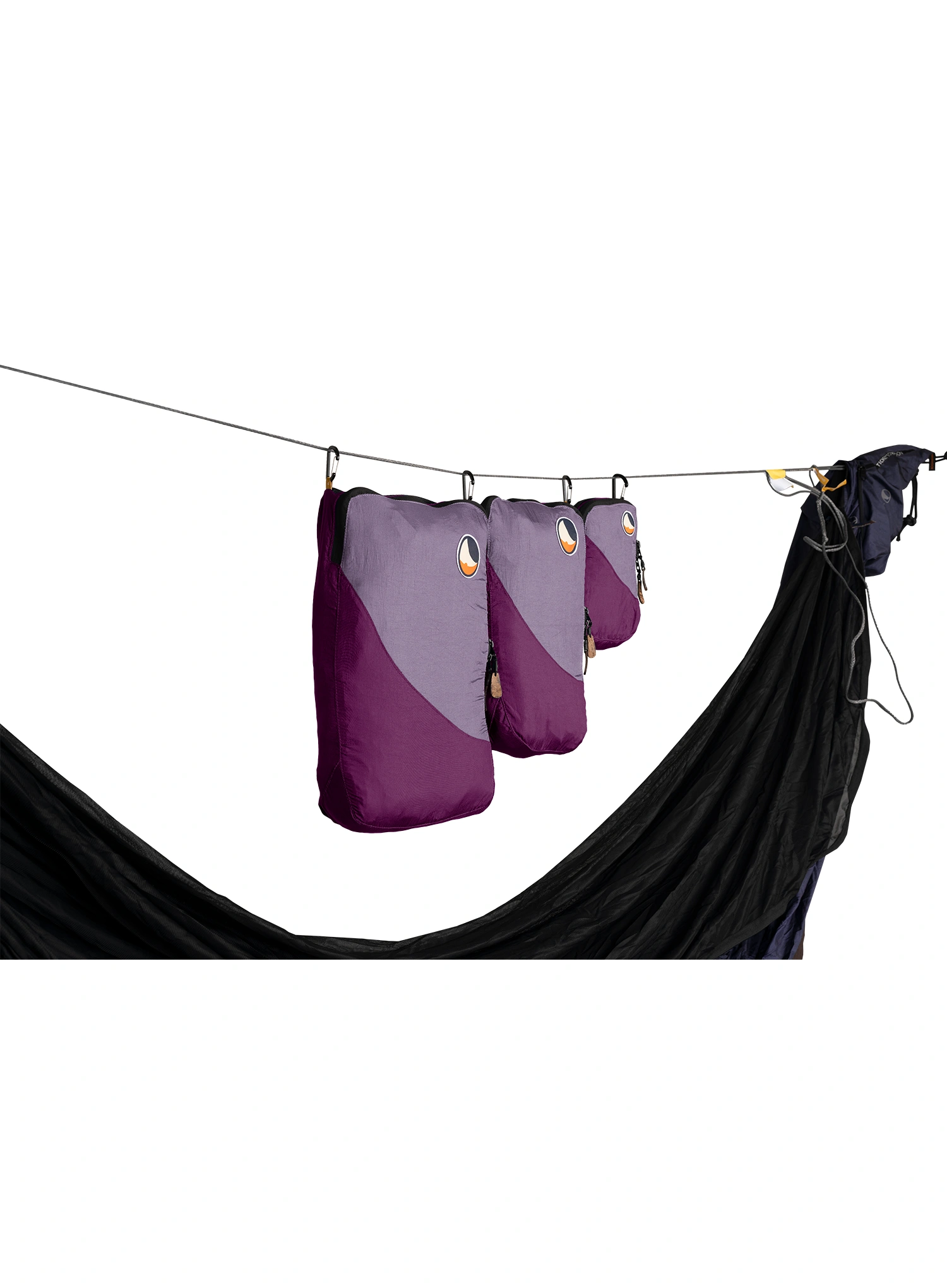 Sada organizérů Ticket To The Moon Travel Cube Set - plum/lavender