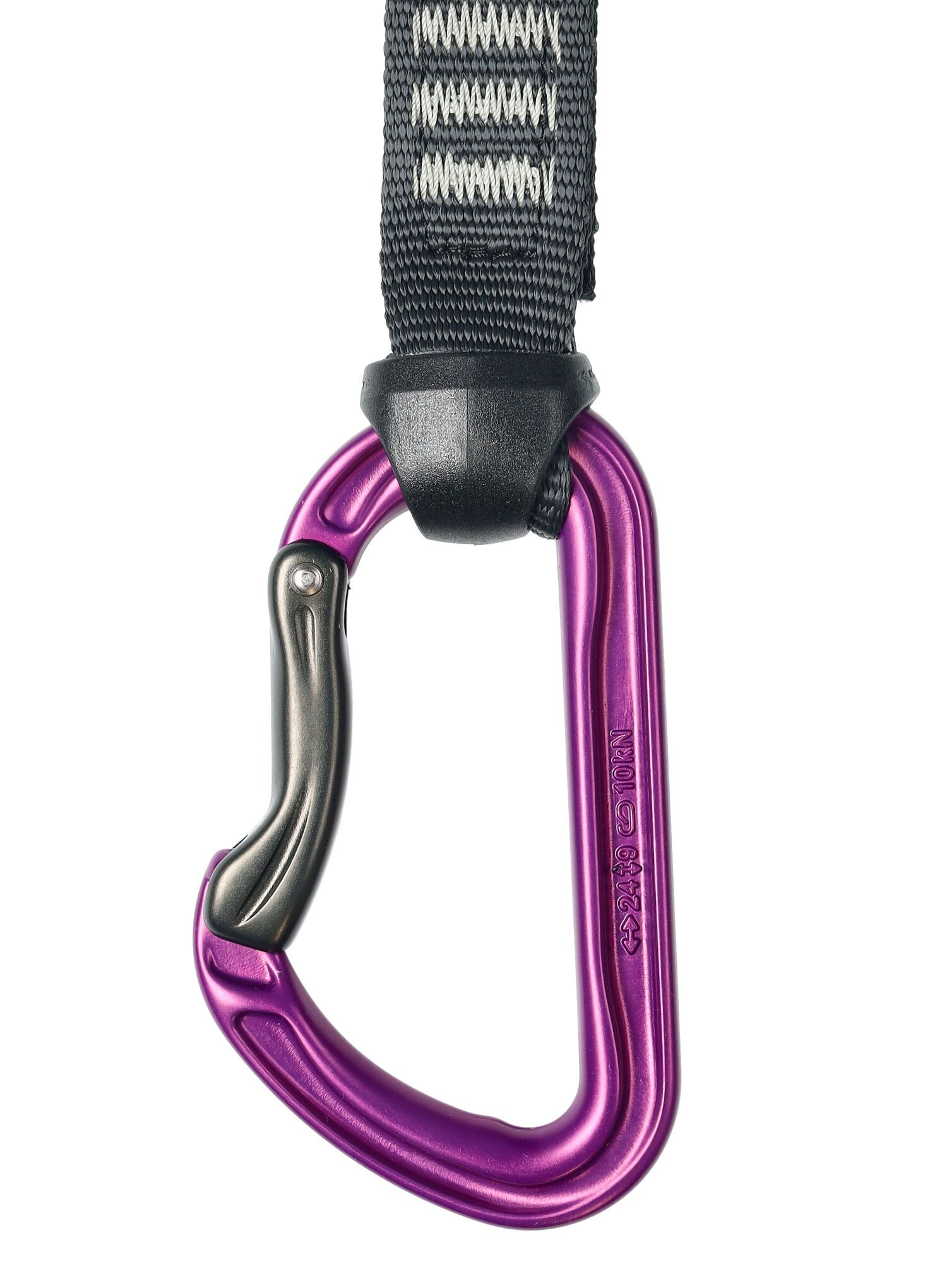 Lezecké expresky DMM Shadow Quickdraw 18 cm 6-pack - titanium/purple
