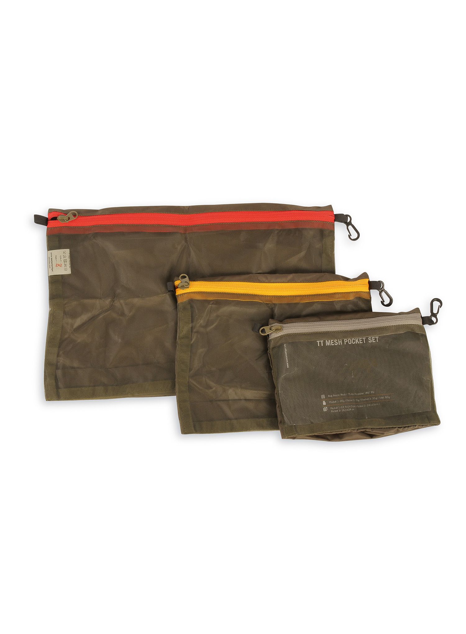 Kapsa Tasmanian Tiger Mesh Pocket Set - olive