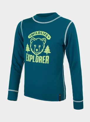 Sada Sensor DF Set Wild Tee L/S + Underpants Youth - sapphire