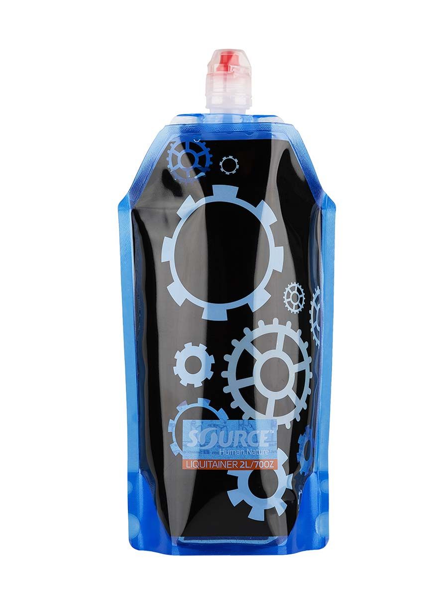 Skládací láhev Source Liquitainer 2L - black/blue